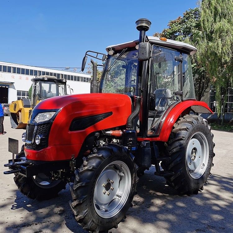 신차이 엔진 80HP 농장 트랙터 기계 80 HP 미니 4 휠 트랙터