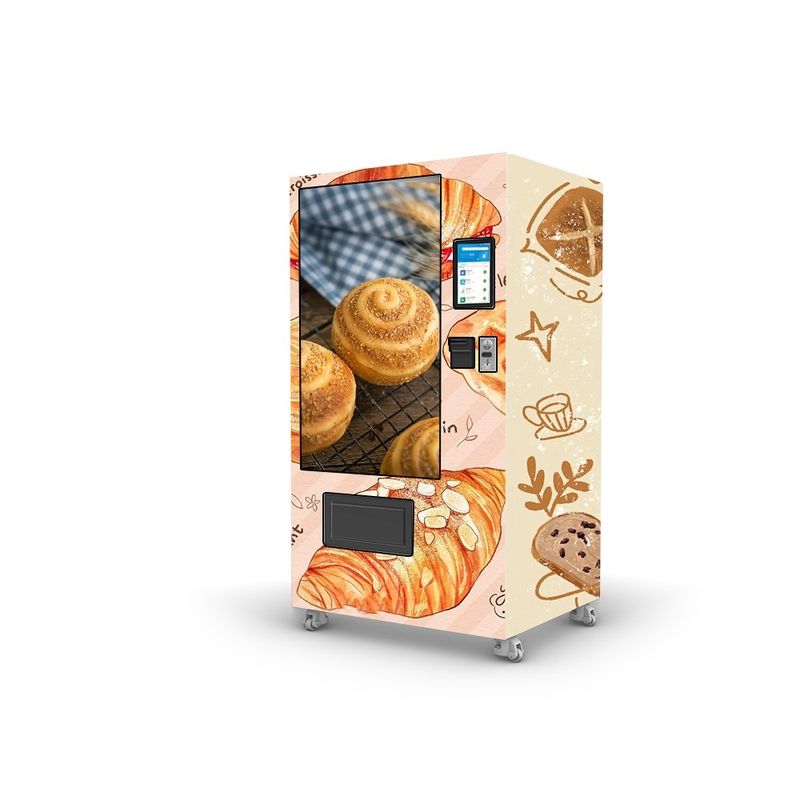 50W 자동 빵 간식 식품 및 음료 제품 Qr 지불 자동 판매 기계