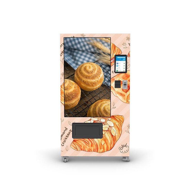 50W 자동 빵 간식 식품 및 음료 제품 Qr 지불 자동 판매 기계